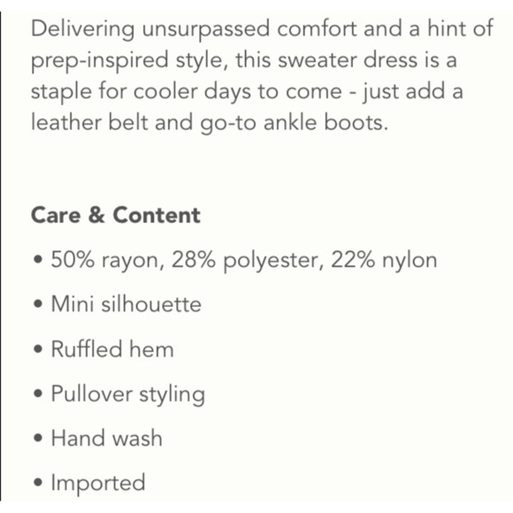 Anthropologie Flat White Cable Knit Cream Ruffle Sweater Dress NWT SZ XL - Picture 12 of 12